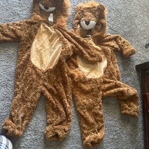 Matching Lion Costumes (2) - size 2T - 3T